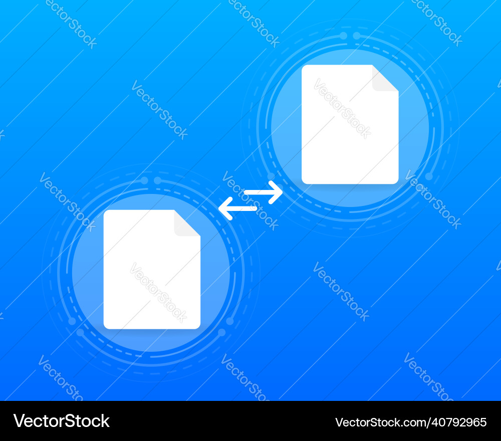 File transfer encrypted form concept for remote File transfer encrypted form concept for remote Vector Image