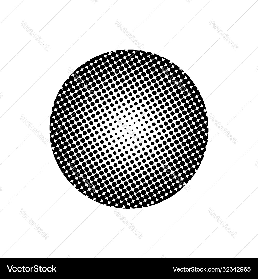 Geometric halftone effect pattern element Vector Image