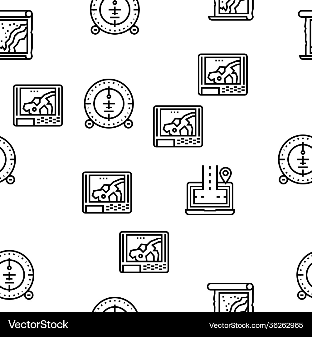 Map location system seamless pattern Map location system seamless pattern vector image