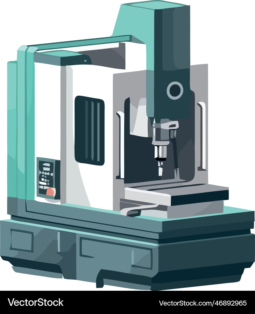 Modern microscope magnifies single object Modern microscope magnifies single object Vector Image