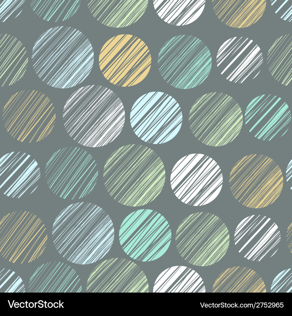 Seamless pattern with circle elements Vector Image