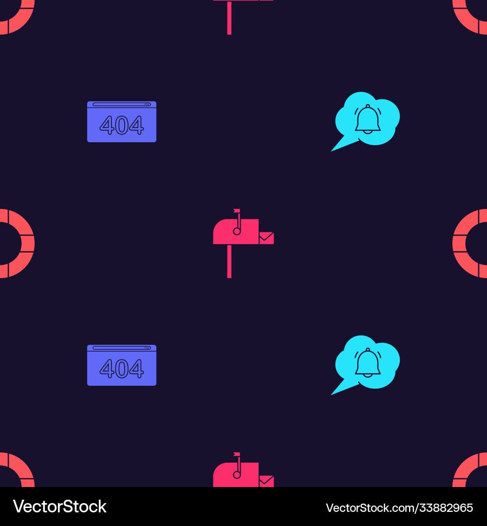 Set speech bubble chat notification page with 404 Set speech bubble chat notification page with 404 Vector Image