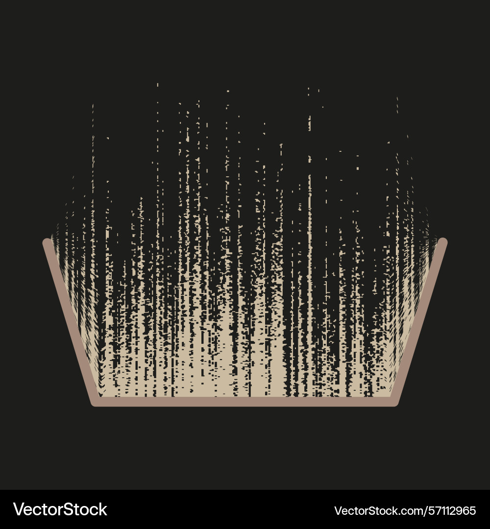 Vertical line golden stripe shape gradient flow Vector Image