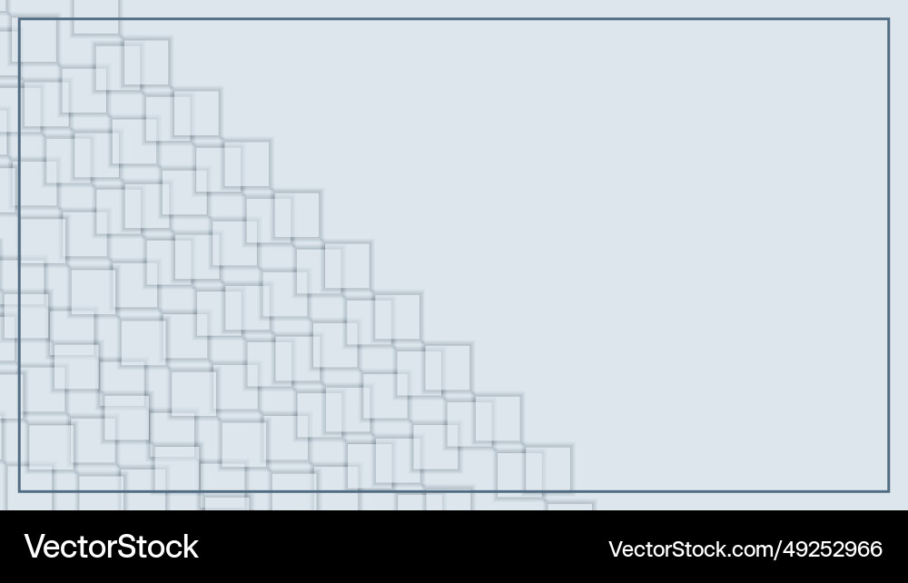 Abstract white cube boxes square pattern color vector image
