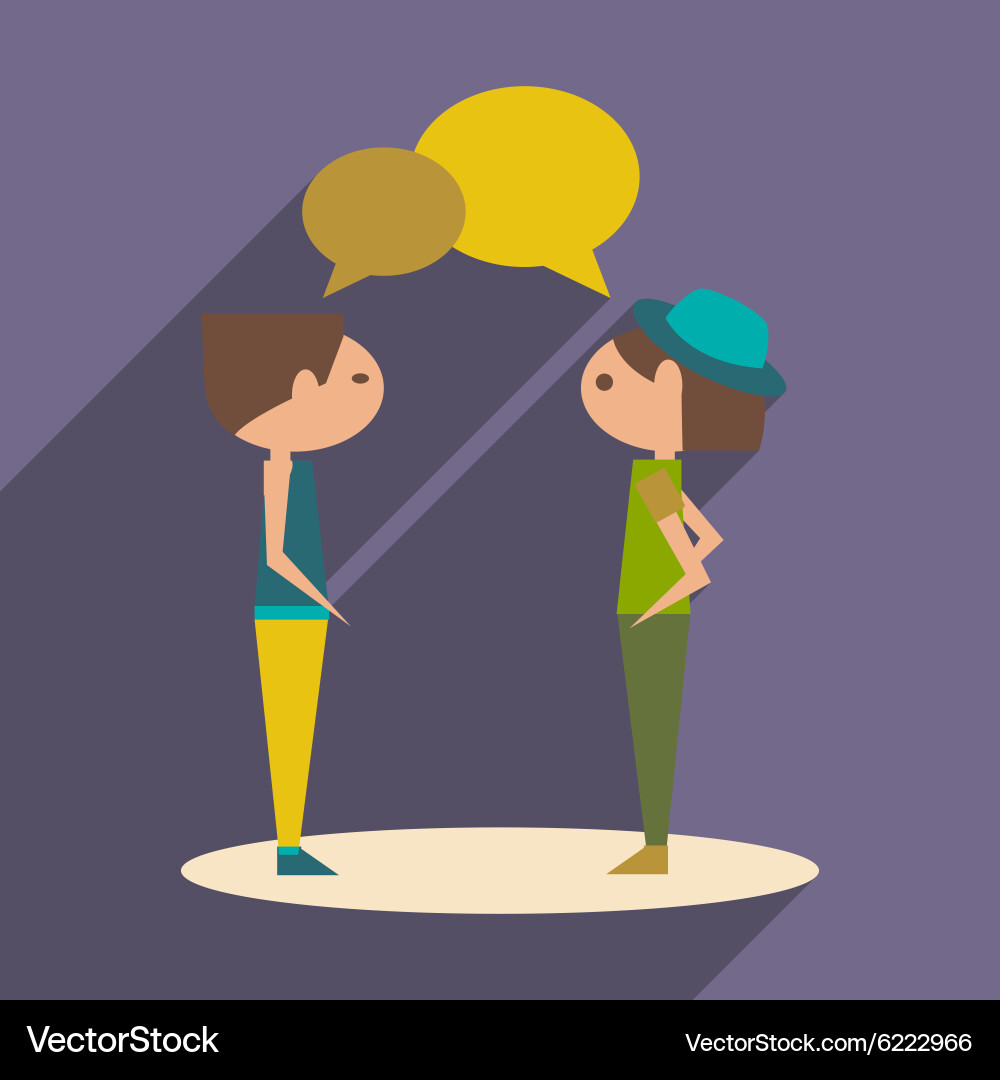 Flat with shadow icon and mobile application vector image