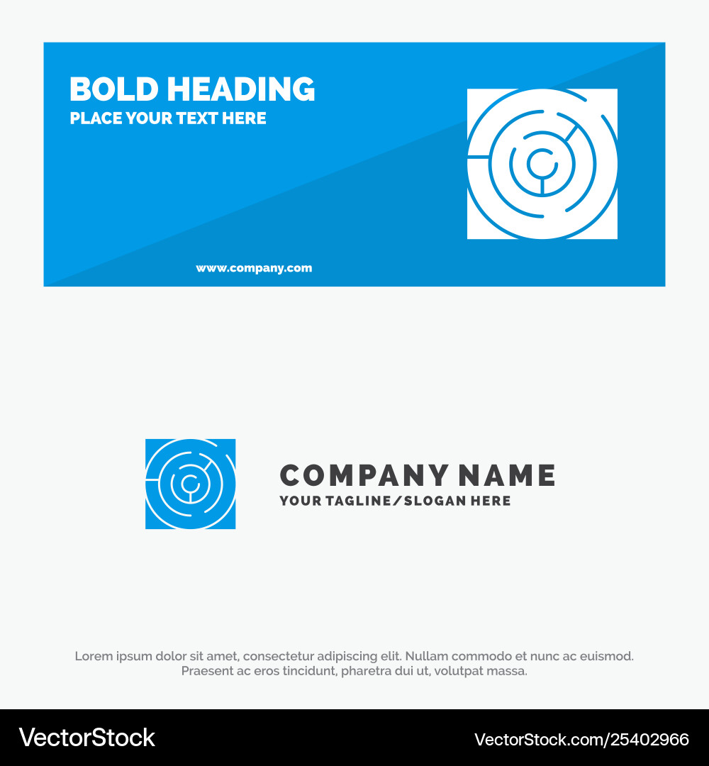 Maze map labyrinth strategy pattern solid icon Maze map labyrinth strategy pattern solid icon vector image