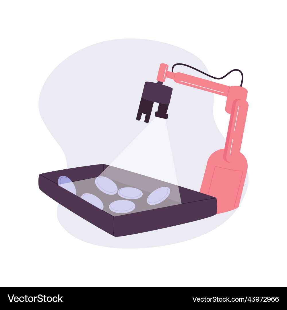 Sorting robots isolated cartoon vector image