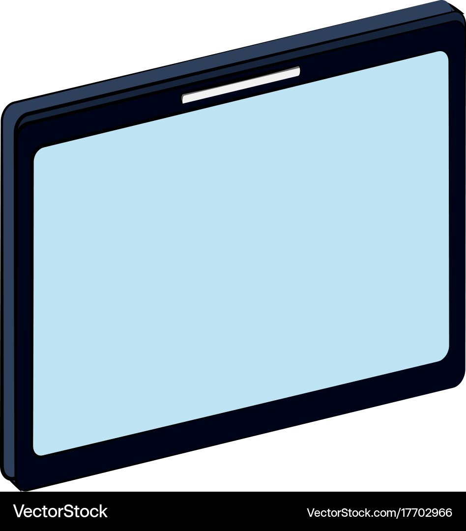 Tablet with blank screen icon image Vector Image