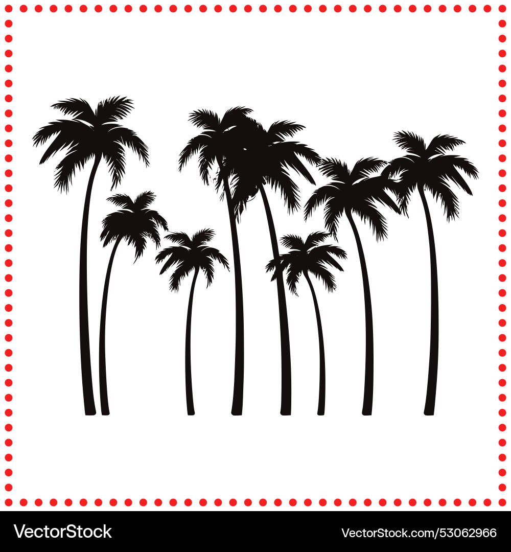 Under the shade of palms creating tranquil Vector Image