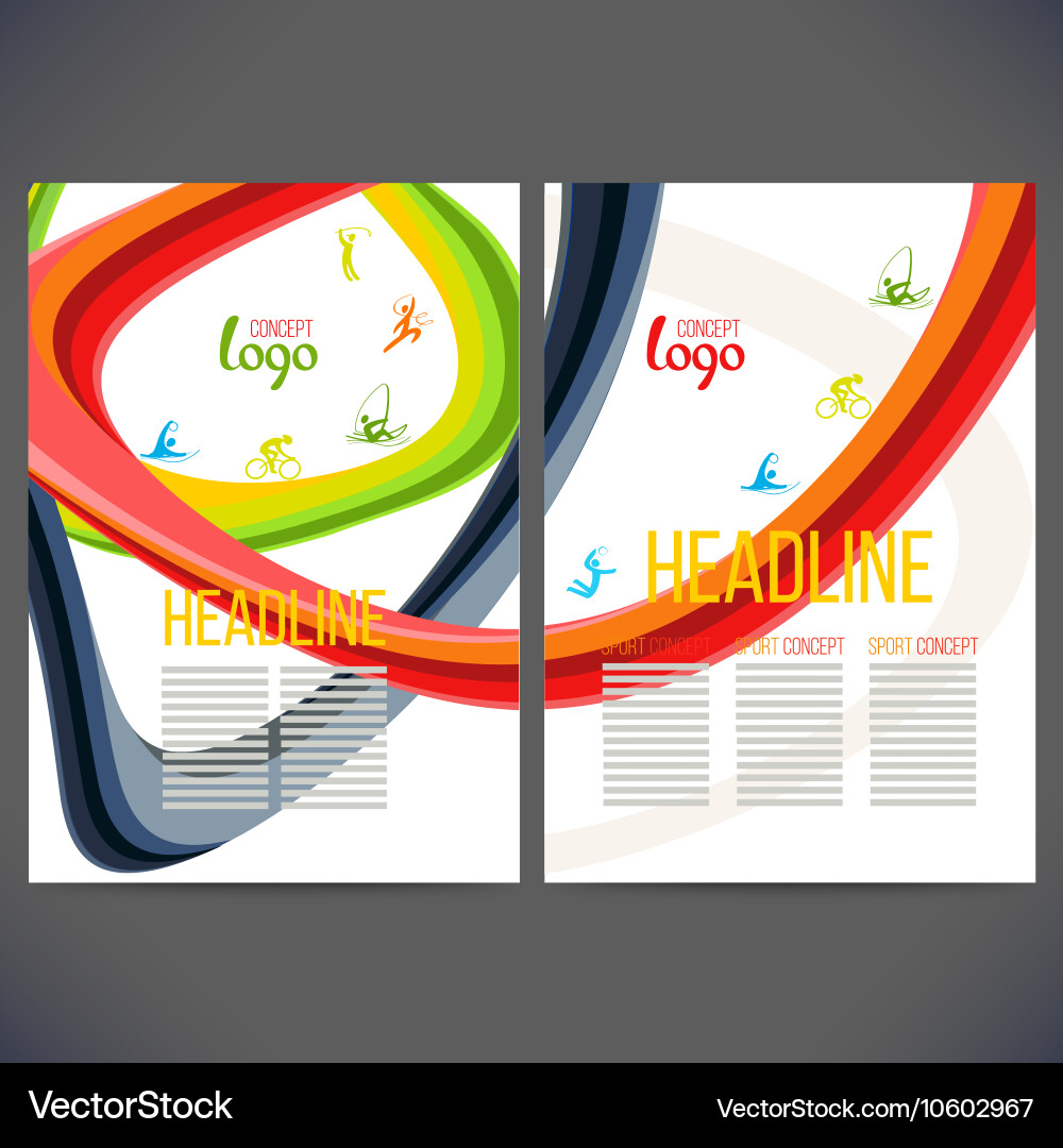Lines intersecting each other with the symbols vector image