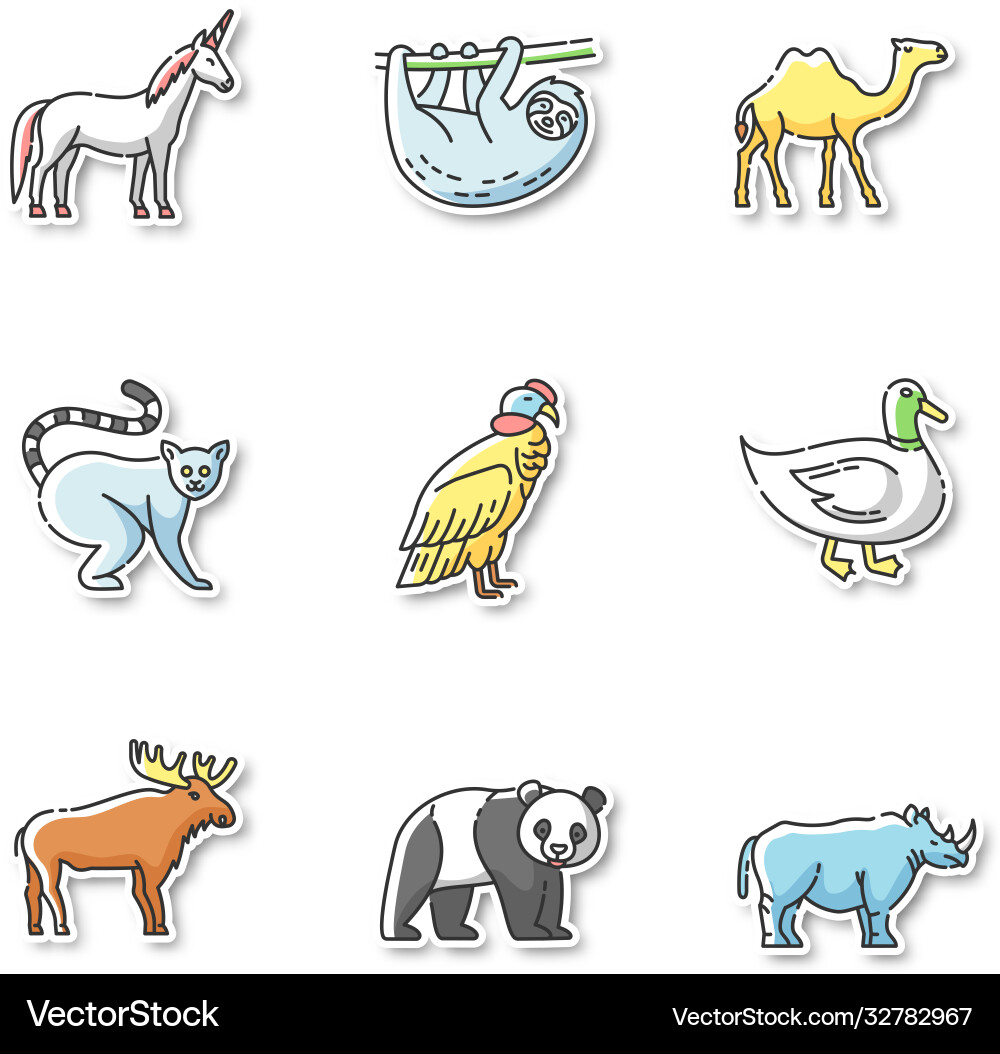mammals-and-birds-printable-patches-royalty-free-vector for Free Printable Pictures Of Mammals Mammals and birds printable patches Royalty Free Vector for Free Printable Pictures Of Mammals