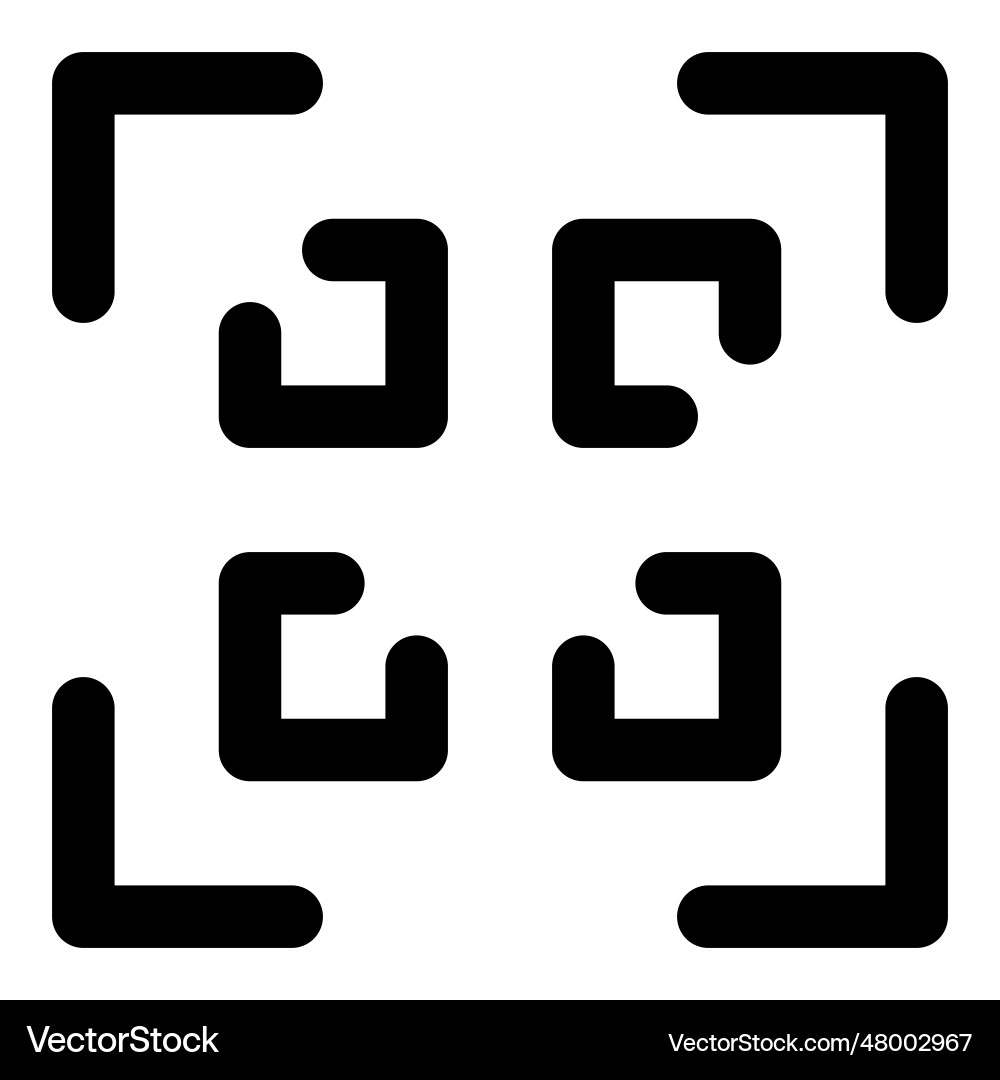 Set of information infused via qr code vector image