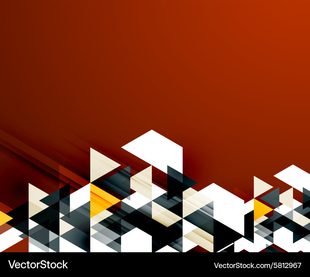 Triangle pattern composition abstract background vector image