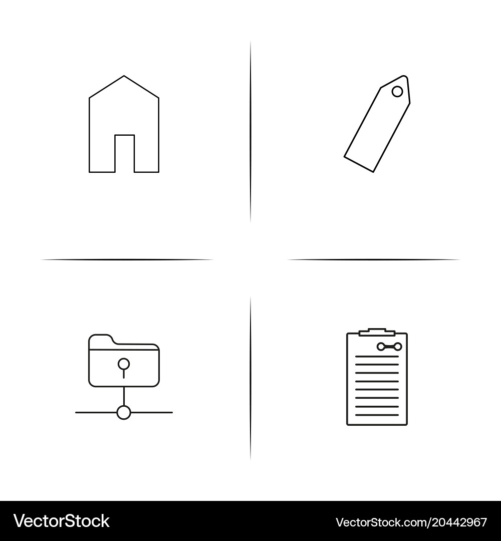 Web und Text einfache lineare Icon setsimple Umriss vektorbild