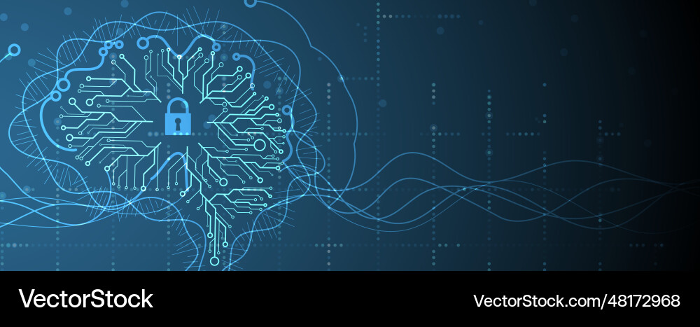 Conceptual technology of artificial intelligence Conceptual technology of artificial intelligence vector image