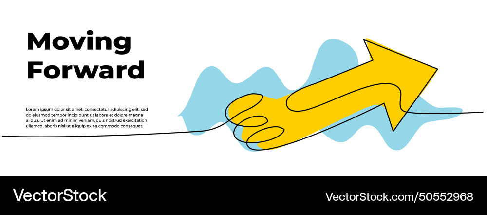 Continuous line design of arrow pointing up one Vector Image