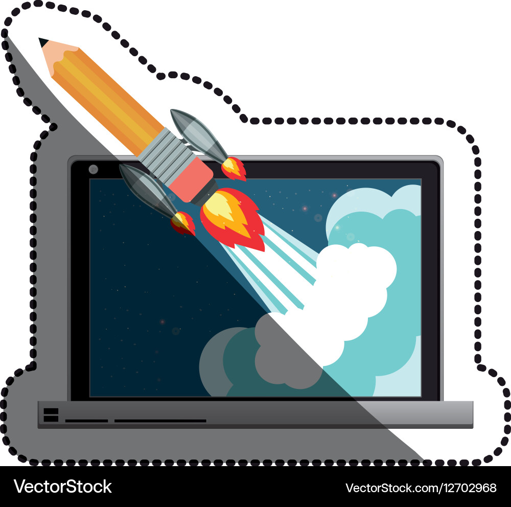 Device and start up concept design Vector Image
