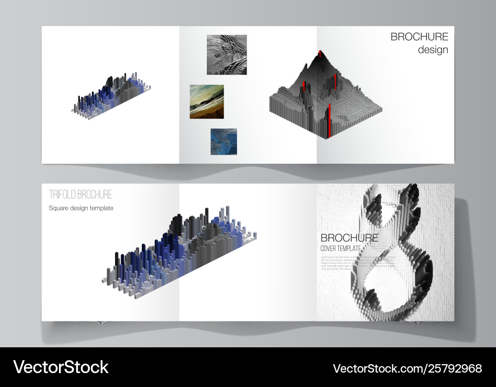 Layout square format covers design Layout square format covers design vector image