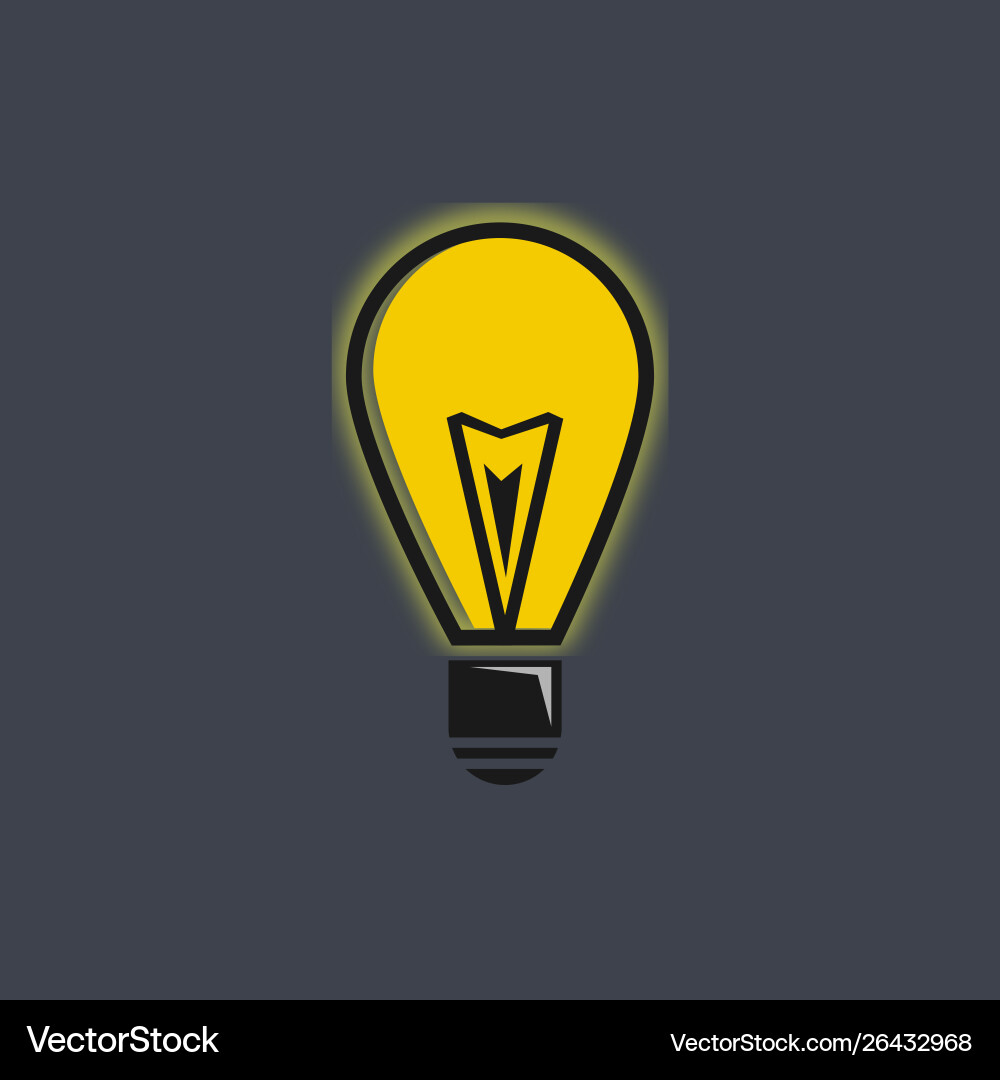 Light bulb line icon idea sign solution Light bulb line icon idea sign solution Vector Image