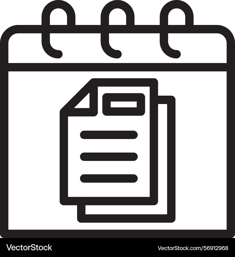 Paper linear style icon design Vector Image