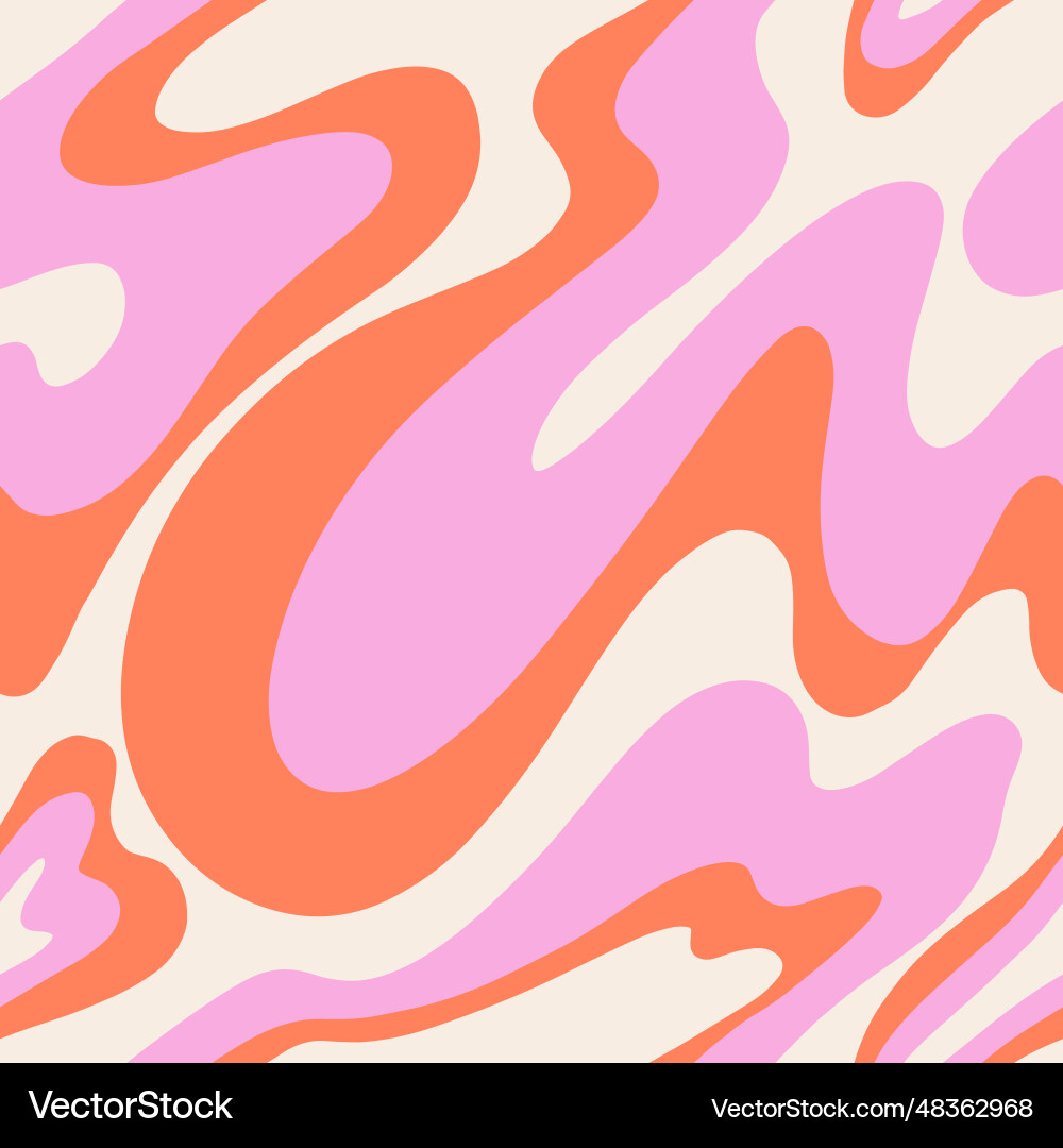 Psychedelic Wave Pattern vector image