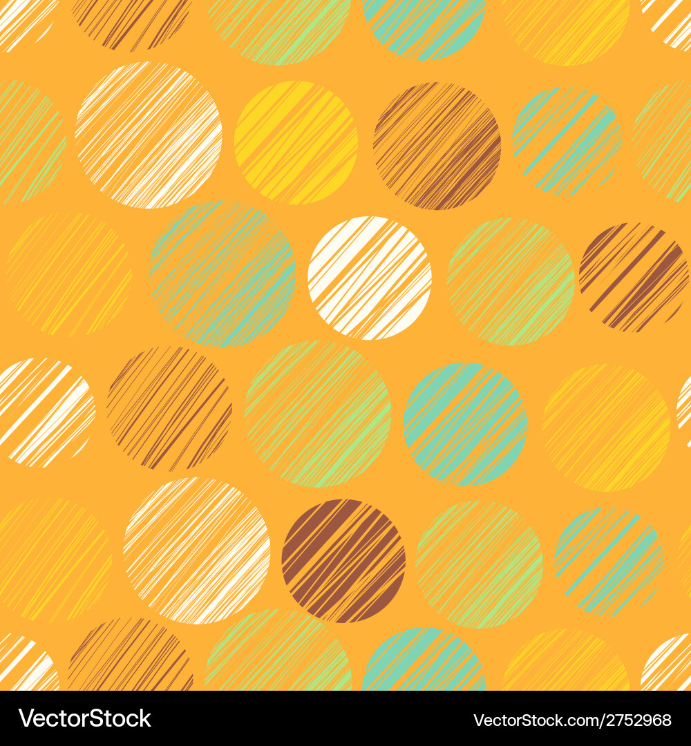 Seamless pattern with circle elements vector image