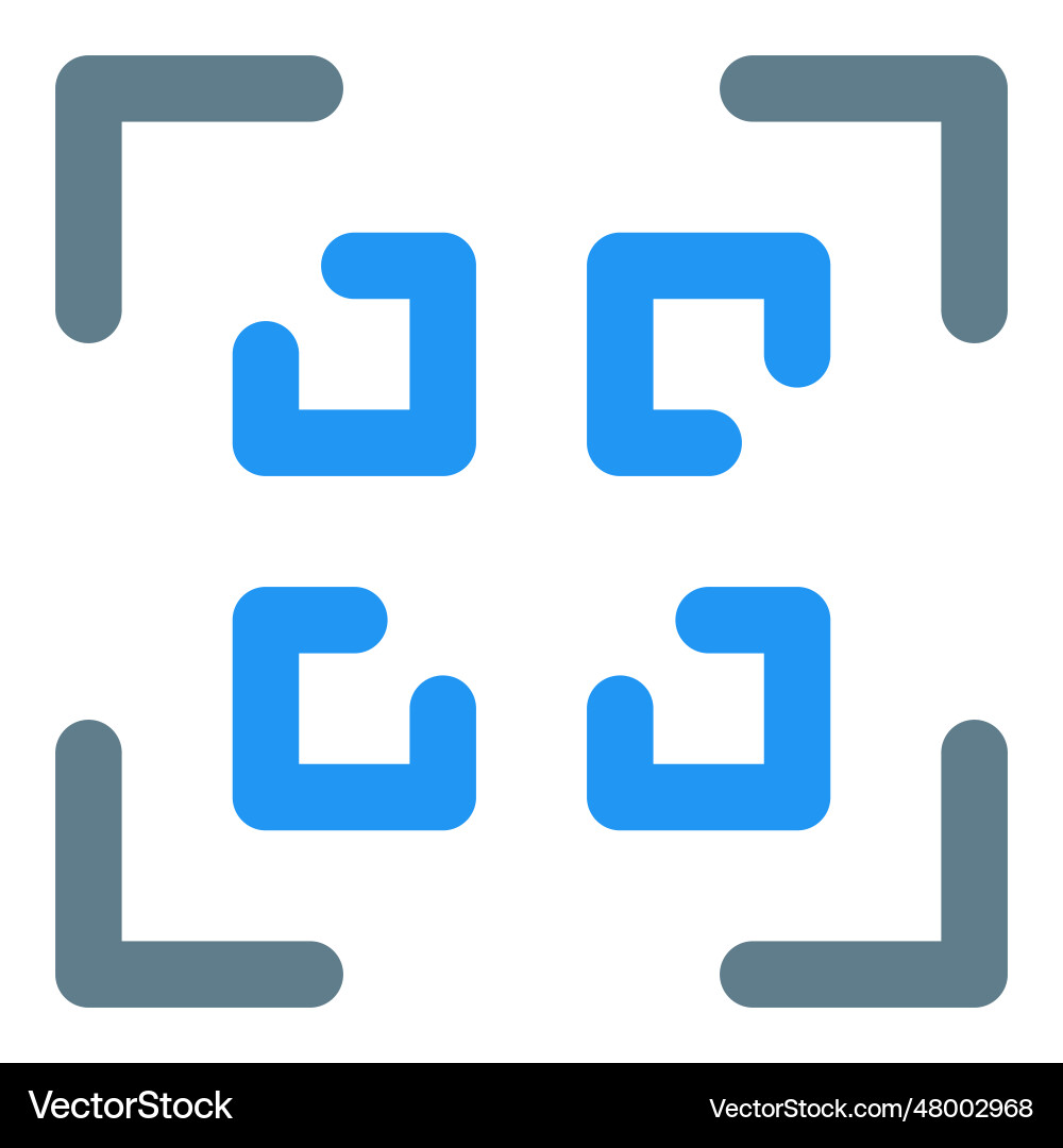 Set of information infused via qr code vector image