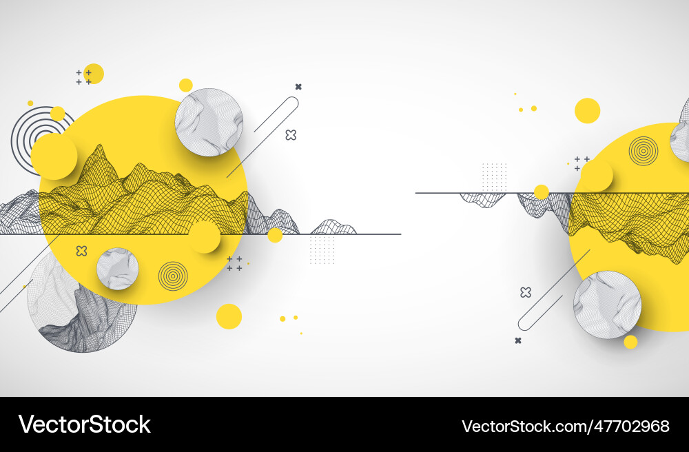 Trendy abstract wireframe background modern Trendy abstract wireframe background modern Vector Image