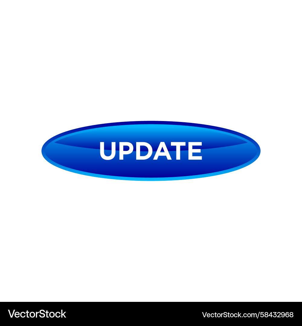 Update Button Website Template Vector Image