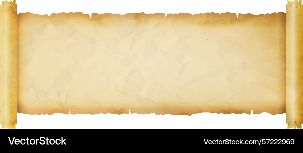 Ancient scroll textured parchment Ancient scroll textured parchment vector image