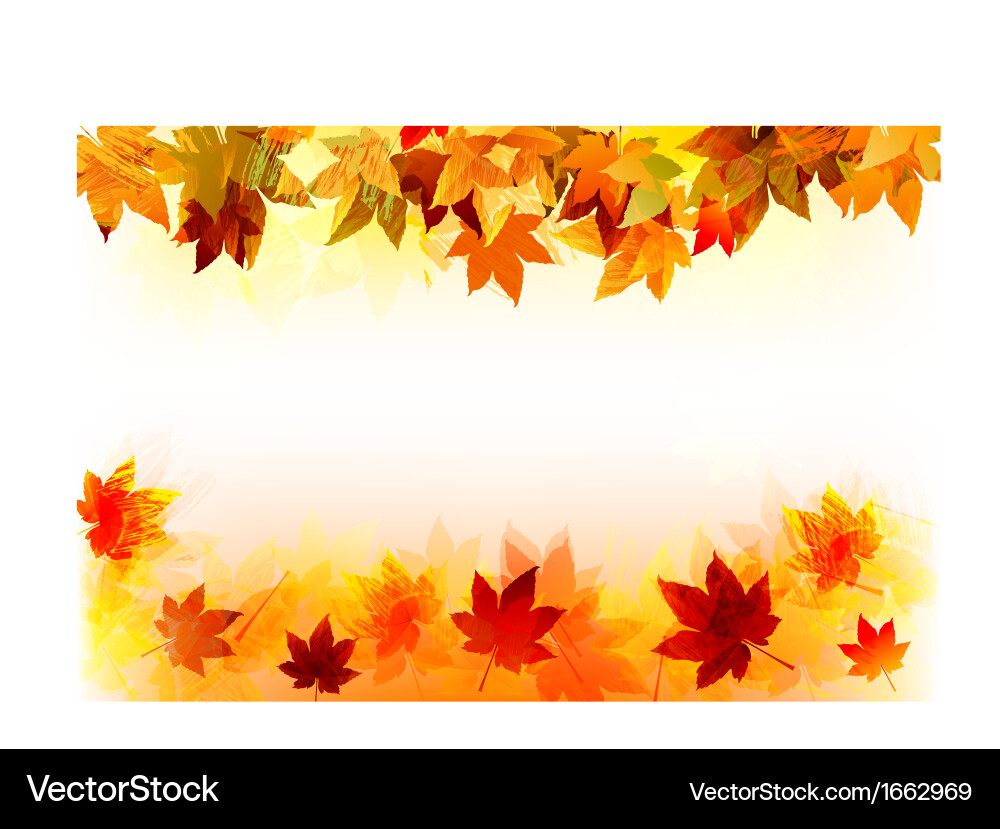 Fall background vector image