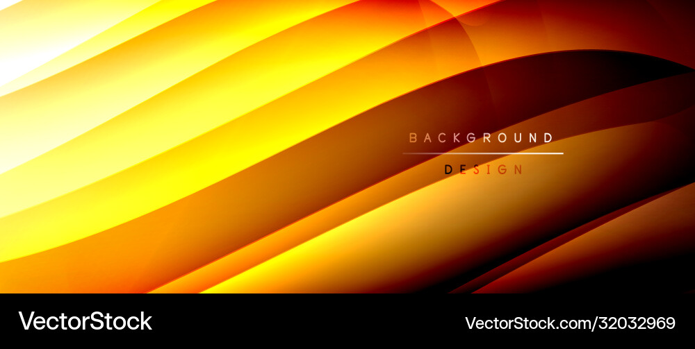 Fluid gradient waves with shadow lines and glowing Fluid gradient waves with shadow lines and glowing Vector Image