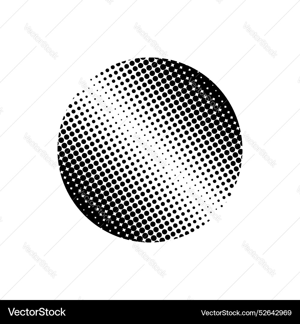 Geometric halftone effect pattern element Geometric halftone effect pattern element Vector Image