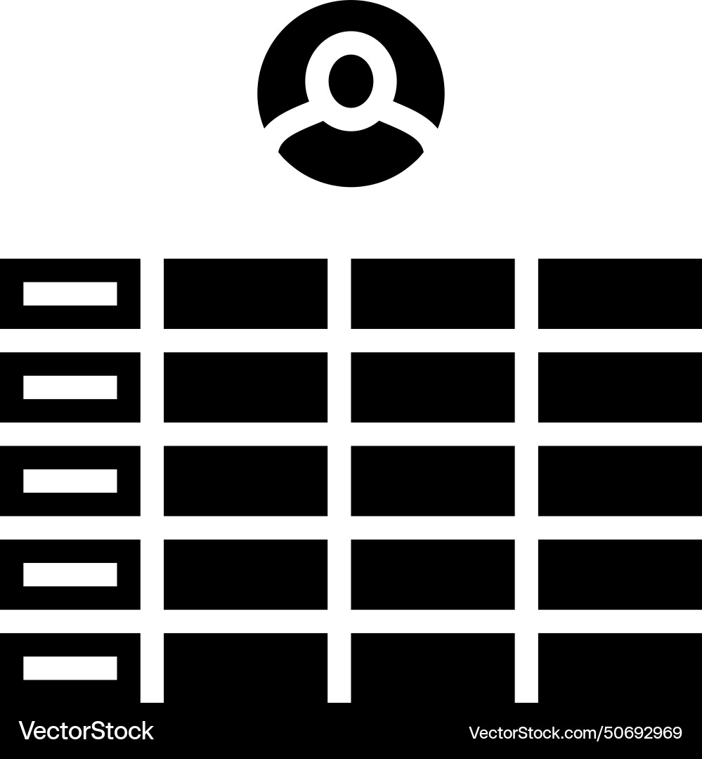 Guerrilla testing ux ui design glyph icon Guerrilla testing ux ui design glyph icon vector image