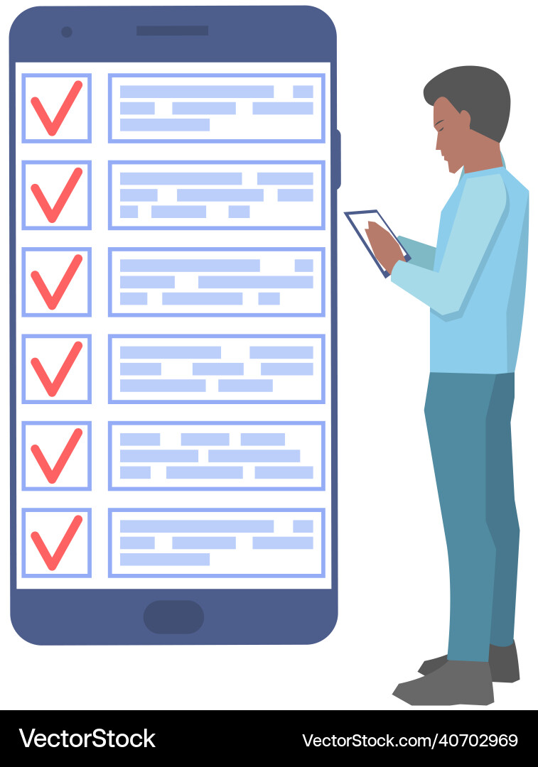 Month scheduling to do list time management app vector image