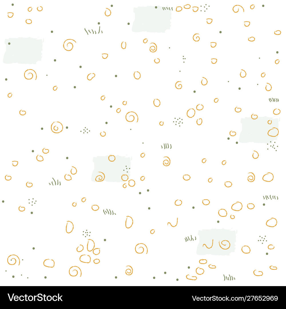 Seamless pattern with doodles and dots Seamless pattern with doodles and dots vector image