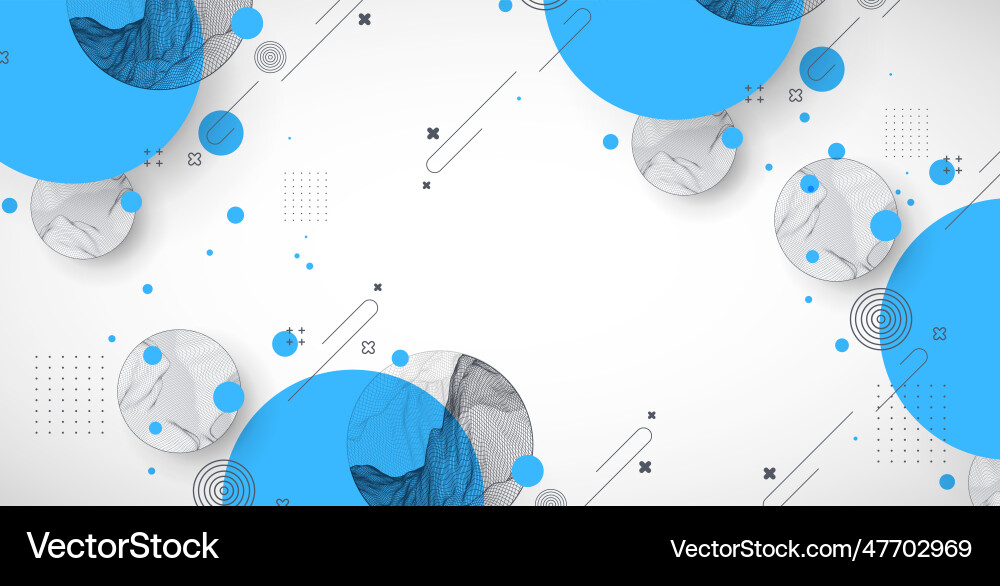 Trendy abstract wireframe background modern vector image