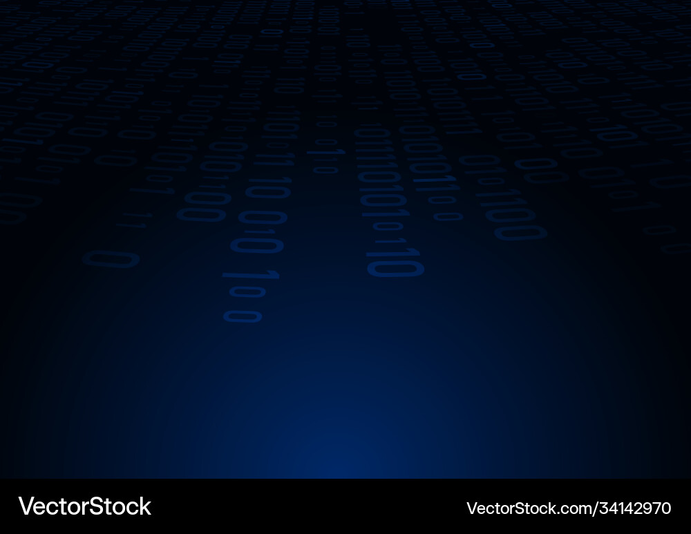 Abstract digit number matrix futuristic Vector Image