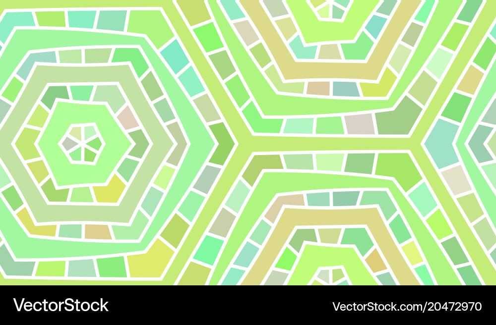 Abstract Hexagonal Mosaic Background vector image