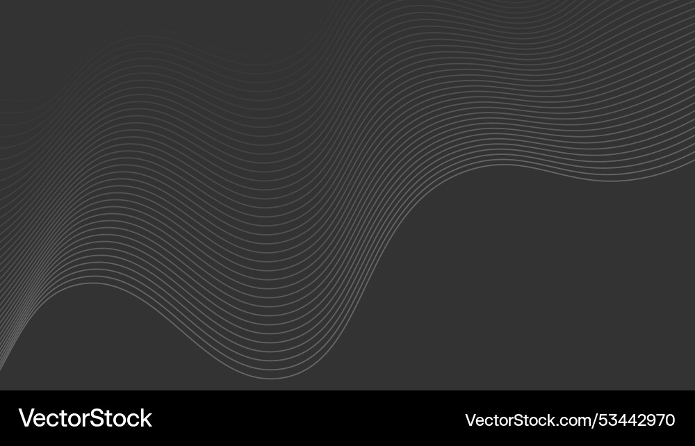 Abstract wavy line background pattern styli vector image