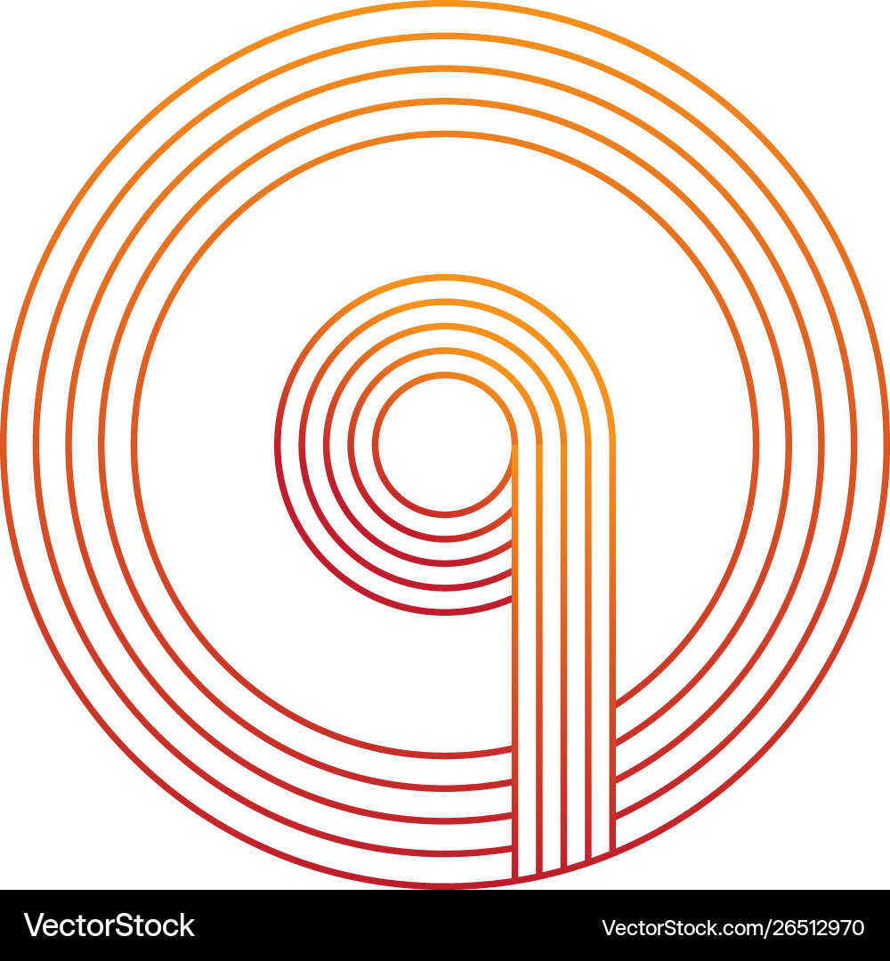 Buchstaben q und Kreis Linie Icon Logo Design Buchstaben q und Kreis Linie Icon Logo Design vektorbild
