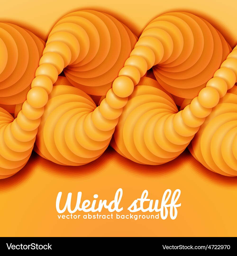 Chain of spheres with soft shadows in form vector image