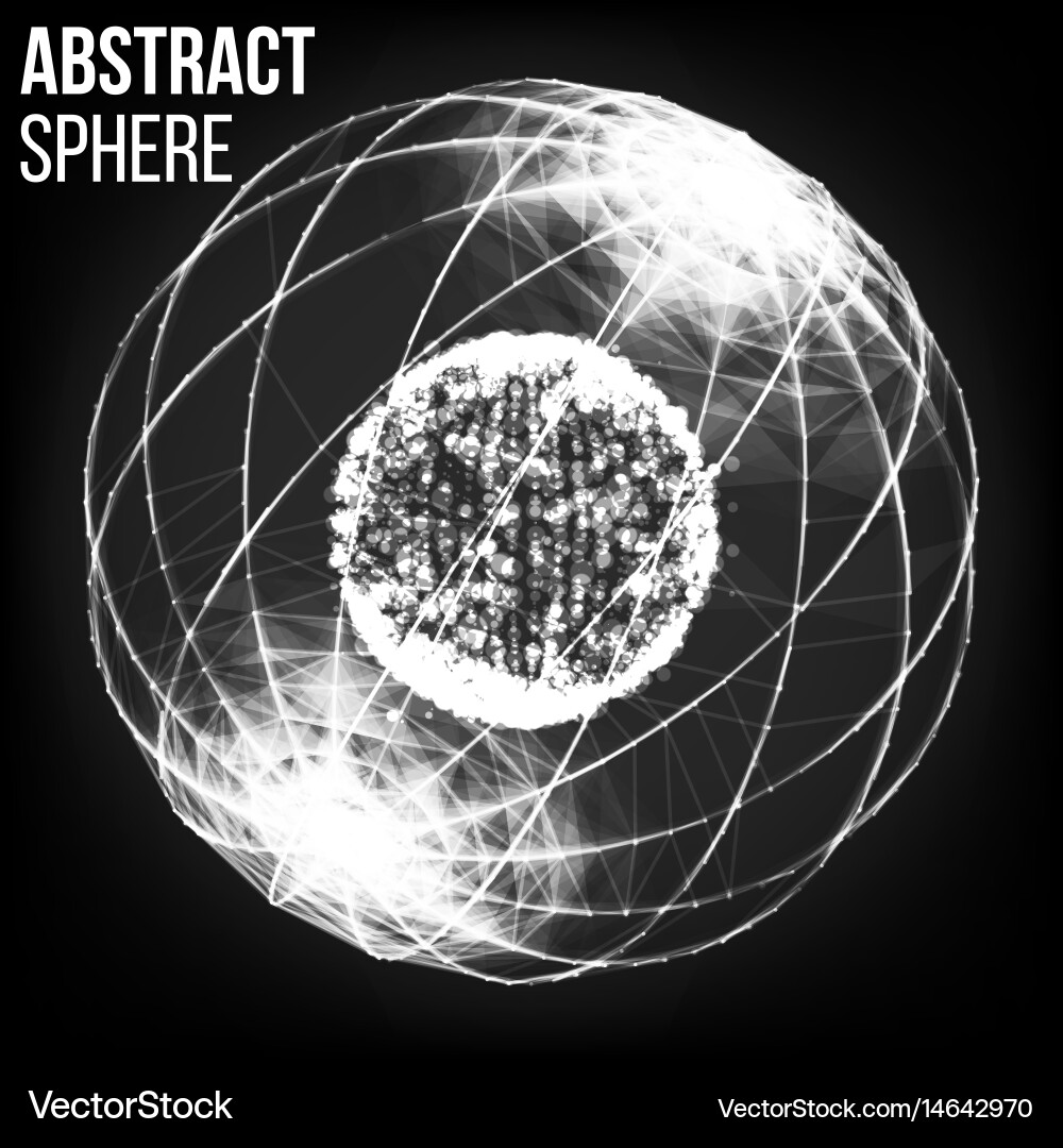 Dots array and lines big vector image