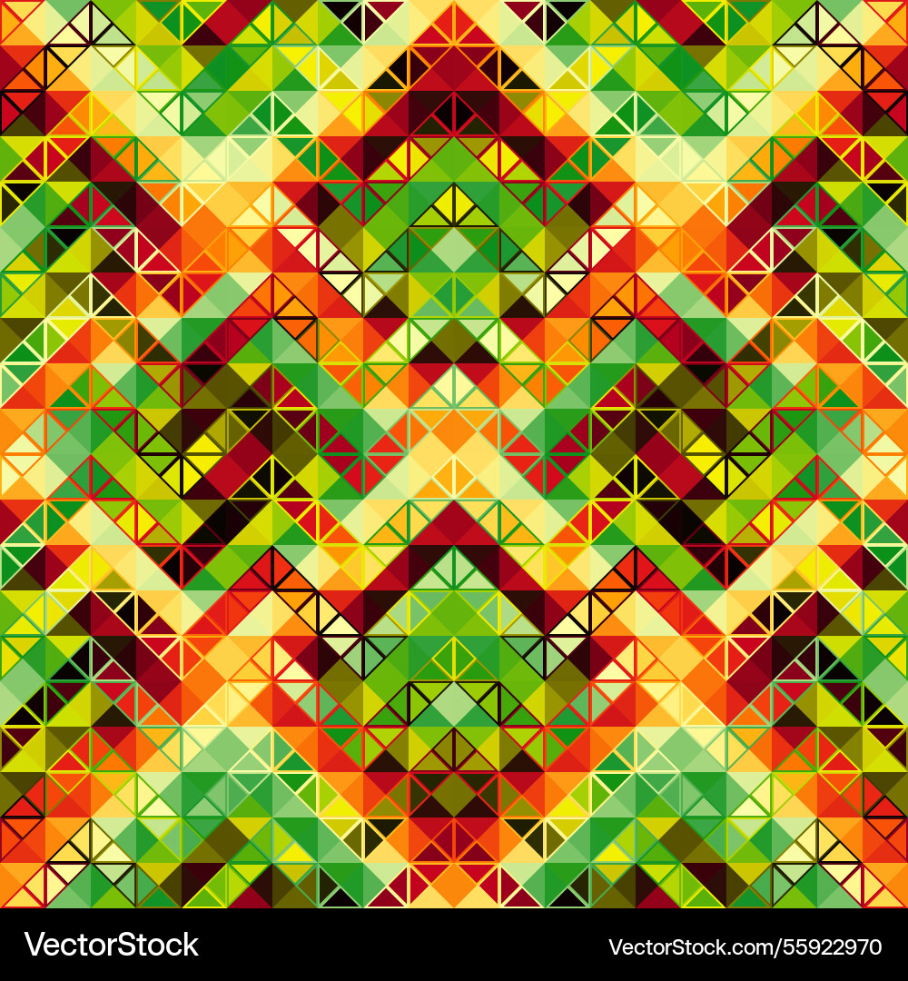 Geometric abstract triangles pattern aztec style Geometric abstract triangles pattern aztec style vector image