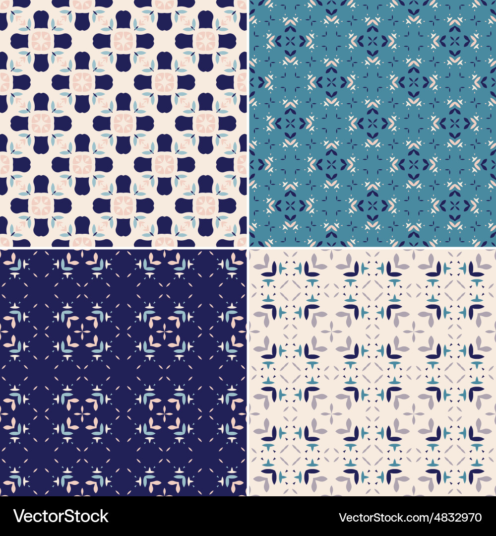 Geometric Pattern Set vector image