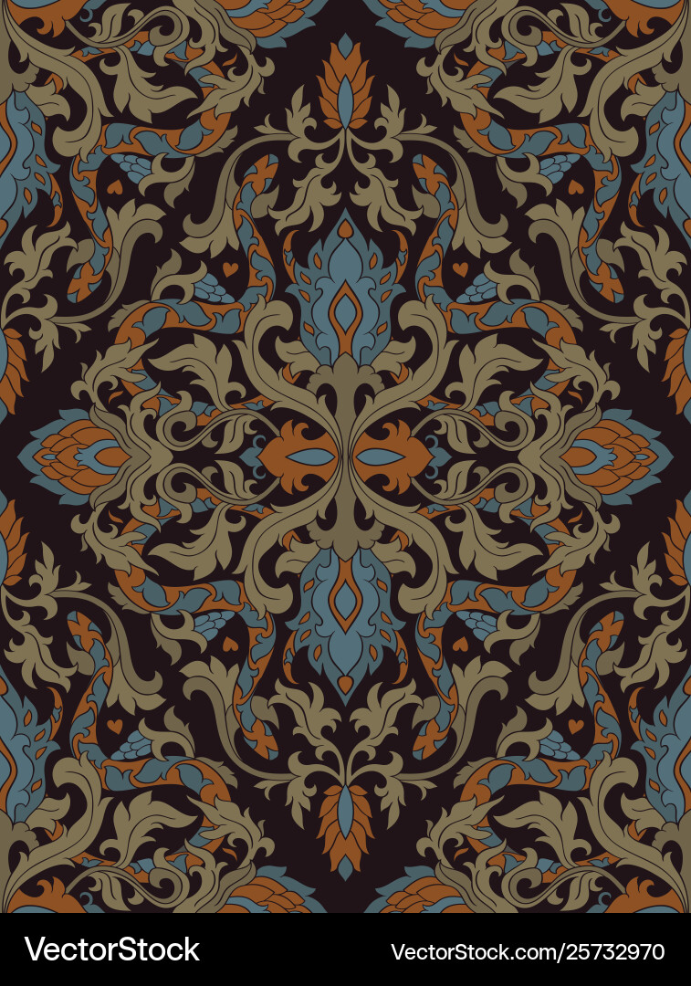 Medieval pattern with snakes Medieval pattern with snakes Vector Image