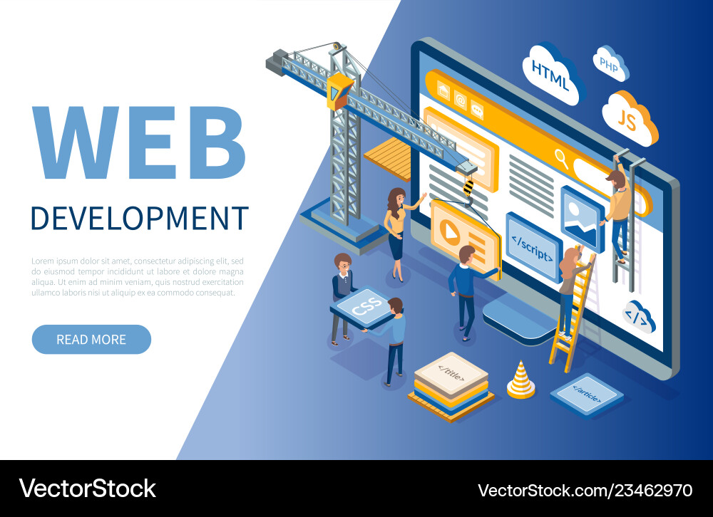 Modern Web Development Concepts vector image
