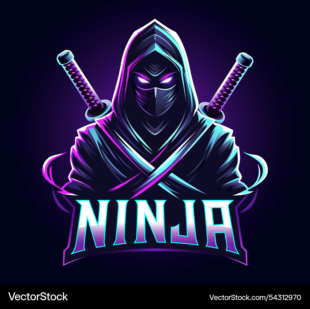 Ninja Warrior Logo - Gaming Emblem – Royalty-Free Vector | VectorStock