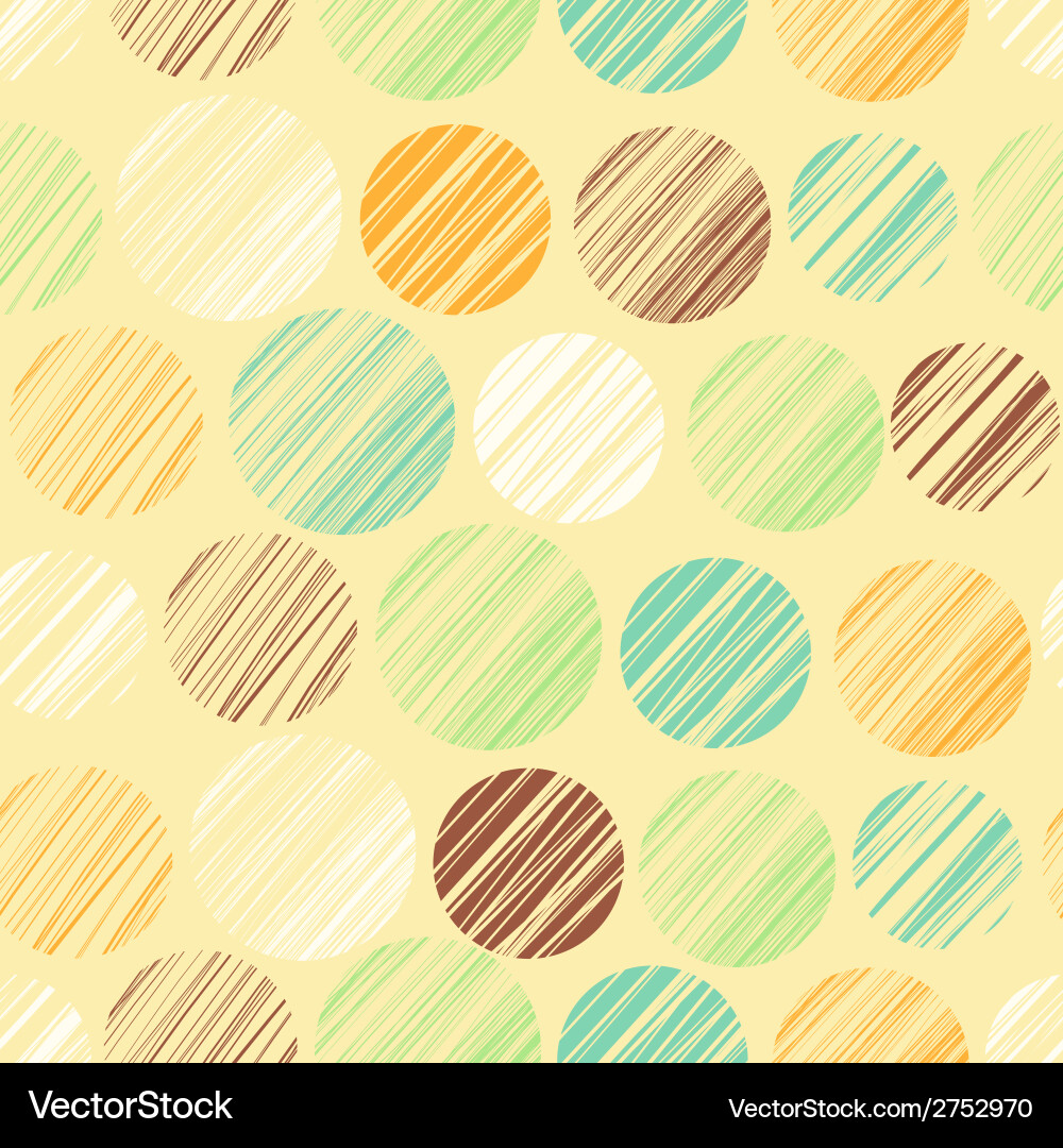Seamless pattern with circle elements vector image