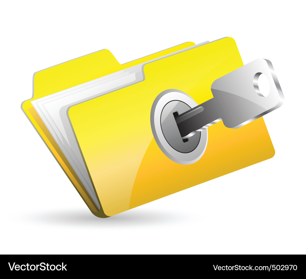 Secure Folder Concept vector image